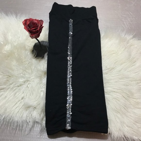 Body Wrappers dance pants sequins sides stretch Made in USA Medium - Picture 6 of 7